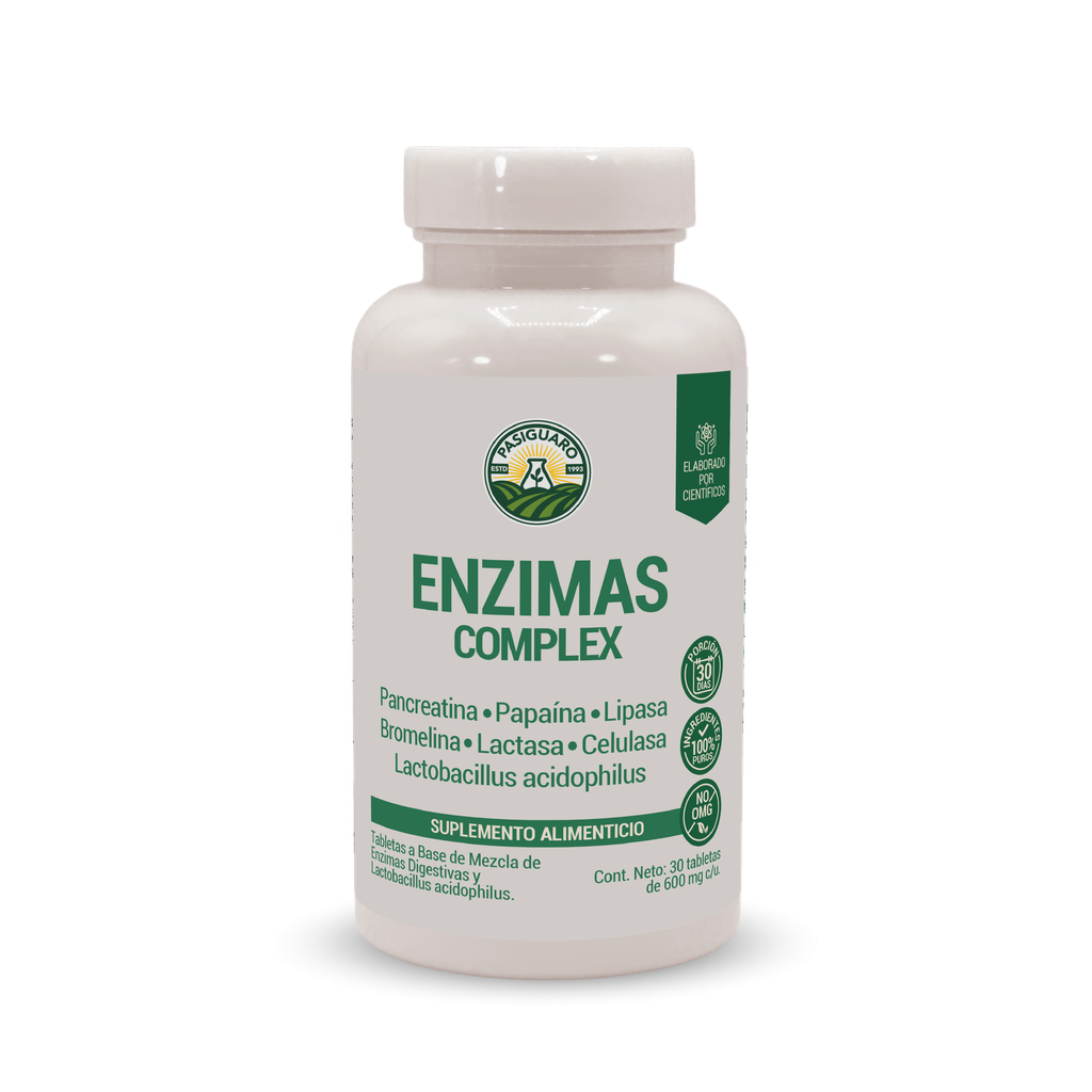 ENZIMAS COMPLEX 30 TABLETAS DE 600 MG