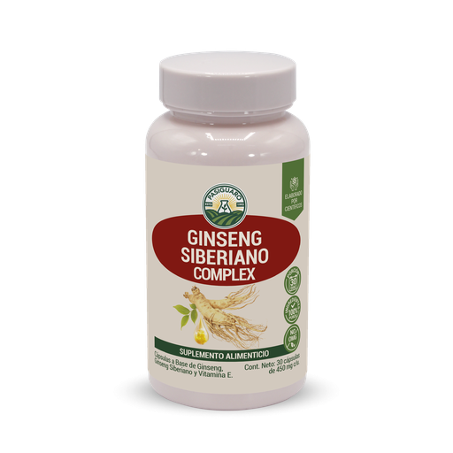 [15-141] GINSENG SIBERIANO COMPLEX 30 CÁPSULAS DE 450 MG